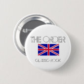 DE BUTTON VAN DE KLASSIEKE ROCK VAN DE ORDE (Voorkant /achterkant)