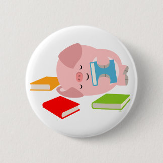 De Button van de kleine boekomslag (Cartoon Varken
