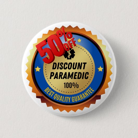 De Button van de Korting Paramedic (Voorkant)