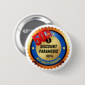 De Button van de Korting Paramedic (Voorkant /achterkant)