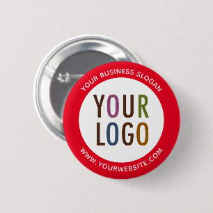 De Button van de Pinback van de douane met de Logo