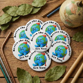 De Button van de planeet nieuw leven inblazen