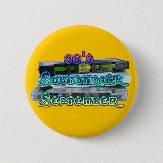 De Button van de Rad Mall "80 Soundtrack Sept" (Voorkant)