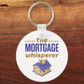 De Button van de rekenplichtige van de hypotheekba Sleutelhanger (Voorkant)