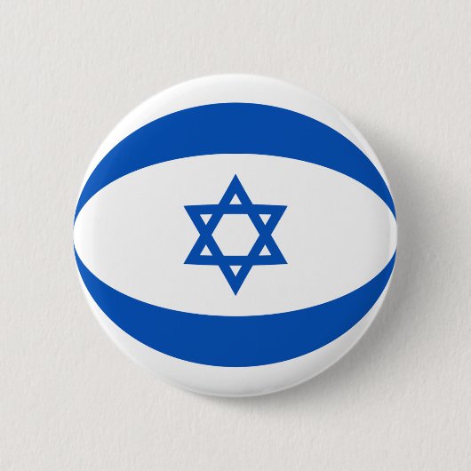 De Button van de Vlag van Israël Fisheye (Voorkant)