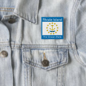 De Button van de Vlag van Rhode Island (In situ)