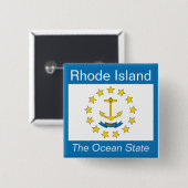 De Button van de Vlag van Rhode Island (Voorkant /achterkant)