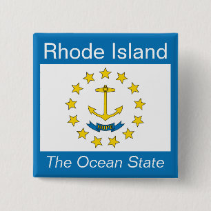 De Button van de Vlag van Rhode Island
