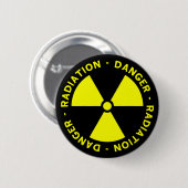 De Button van de Waarschuwing van de straling (Voorkant /achterkant)