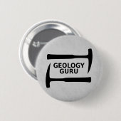 De Button van Guru van de geologie (Voorkant /achterkant)