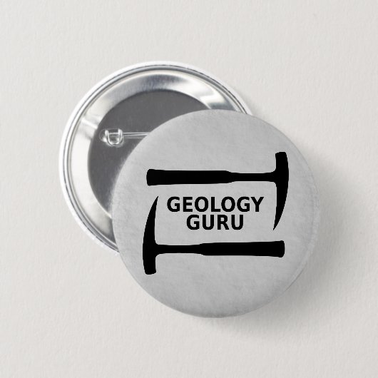 De Button van Guru van de geologie (Voorkant /achterkant)