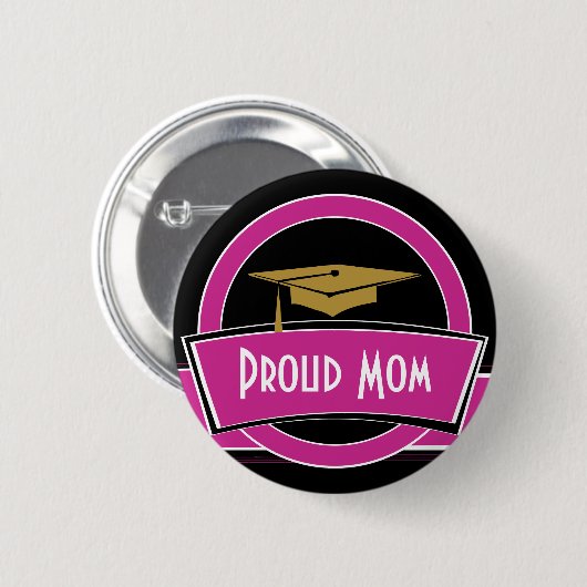 De Button van het Afstuderen van het Afstudeerder  (Voorkant /achterkant)