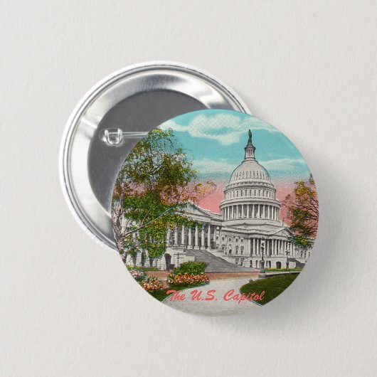 De  Button van het Amerikaanse Capitool (Voorkant /achterkant)