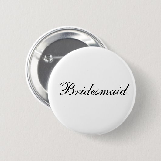 De Button van het bruidsmeisje (Voorkant /achterkant)