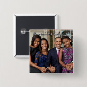 De Button van het familieportret van Obama (Voorkant /achterkant)