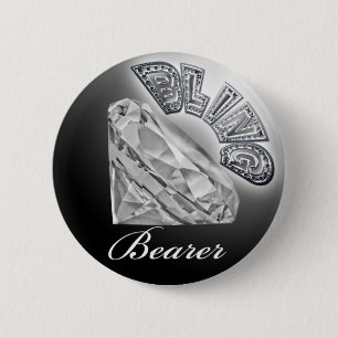 De Button van het Huwelijk van de Drager BLING