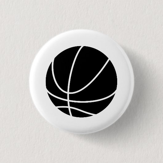 De Button van het Pictogram van het basketbal (Voorkant)
