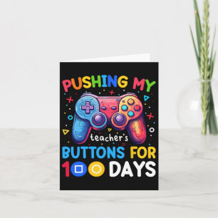 De Button van mijn leraar voor 100 dagen school Kaart