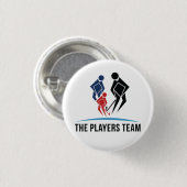 De Buttonnen van het Team van Spelers Ronde Button 3,2 Cm (Voorkant /achterkant)