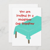 De buur krijgt Gezamenlijke Uitnodigingen op brief (Voorkant / Achterkant)