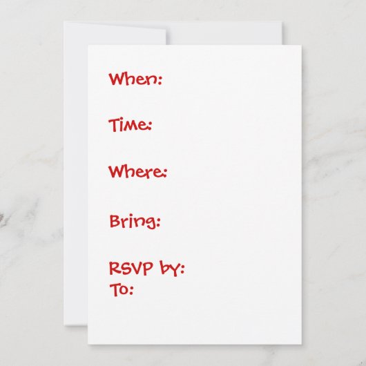 De buur krijgt Gezamenlijke Uitnodigingen, past aa Kaart (Achterkant)