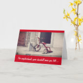 De buurt is bergafwaarts gegaan wenskaart kaart (Gele Bloem)