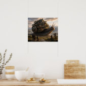 De Buurt op de Reuzenslak Poster (Keuken)