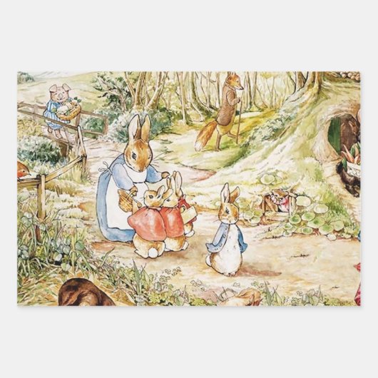 De buurt van Peter Rabbit door Beatrix Potter Inpakpapier Vel (Voorkant 3)