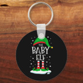 De Byby Elf Prettig Kerstmis Familie Matching Sleutelhanger (Voorkant)