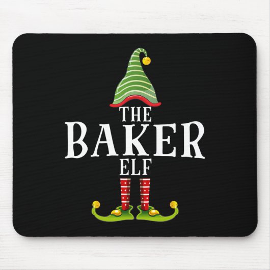 De Byker Elf Grappige Bijpassende Pyjama Kerstmis Muismat (Voorkant)