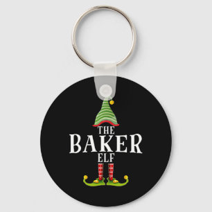 De Byker Elf Grappige Bijpassende Pyjama Kerstmis Sleutelhanger