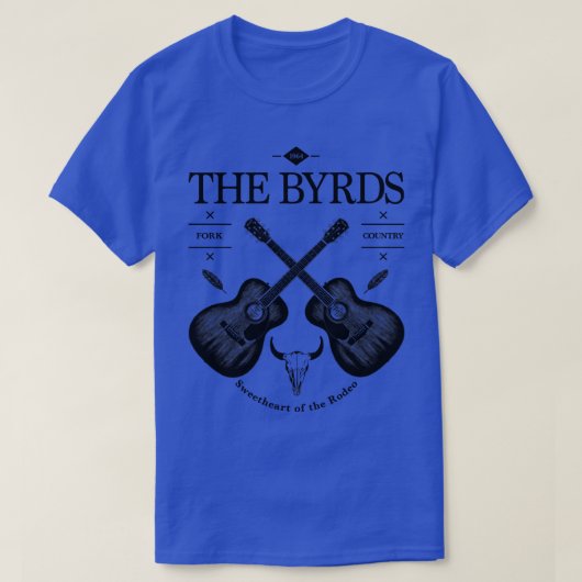 De Byrds akoestische gitaar  Logo T-shirt (Design voorkant)