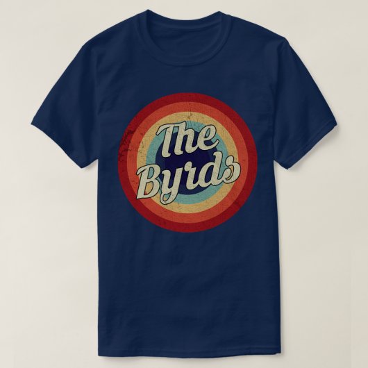 De Byrds Retro Circle T-shirt (Design voorkant)