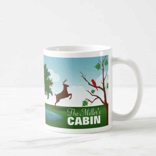 De Cabin - Country Life Personalized Mug Koffiemok (Rechts)