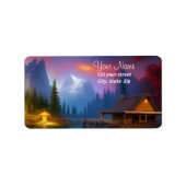 De Cabin in de Cove de Moon Etiket (Voorkant)