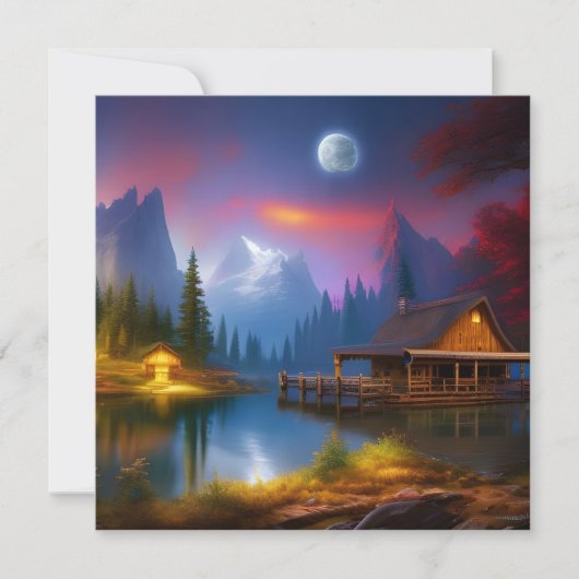 De Cabin in de Cove onder de maan (Voorkant)