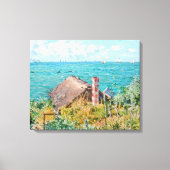 De Cabin in Saint-Adresse Claude Monet Fine Art Canvas Afdruk (Voorkant)