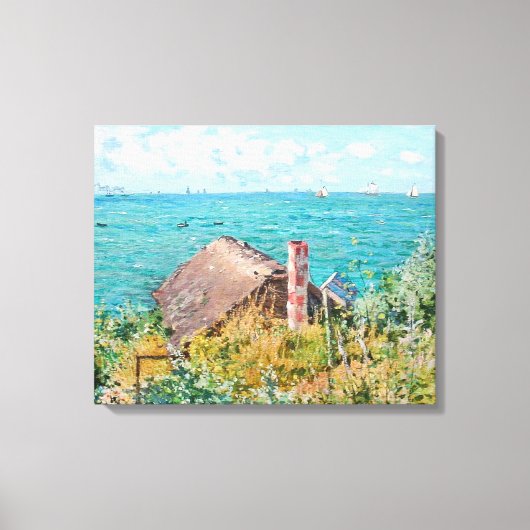 De Cabin in Saint-Adresse Claude Monet Fine Art Canvas Afdruk (Voorkant)