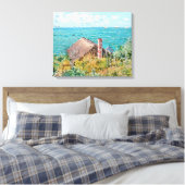 De Cabin in Saint-Adresse Claude Monet Fine Art Canvas Afdruk (Insitu (Slaapkamer))
