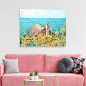 De Cabin in Saint-Adresse Claude Monet Fine Art Canvas Afdruk (Insitu (Woonkamer))