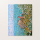 De Cabin in Sainte-Adresse Monet Fine Art Legpuzzel (Verticaal)