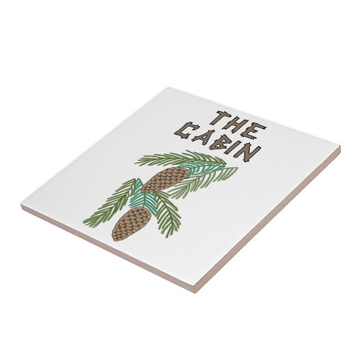 De Cabin Tegeltje (Zijkant)