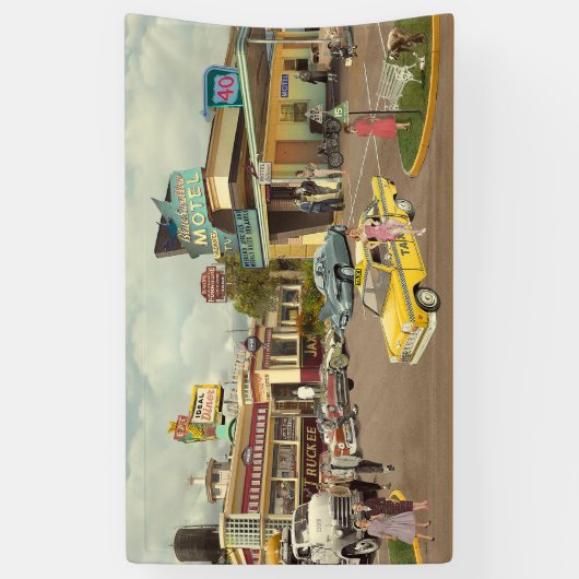 De cabinebestuurder spandoek (Verticaal)