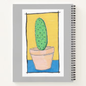 De cactus. Naïeve kunst van een prik. Je naam Notitieboek (Achterkant)