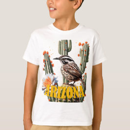 De cactus van Arizona is omgeven door cactusbloese T-shirt