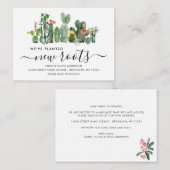 De Cactus van de begroting Geplande Nieuwe Roots B Notitiekaartje (Voorkant / Achterkant)