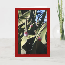 De cactus van de kerstboom feestdagen kaart