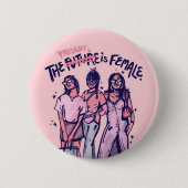 De cadeau is de toekomst ronde button 5,7 cm (Voorkant)