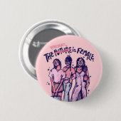 De cadeau is de toekomst ronde button 5,7 cm (Voorkant /achterkant)