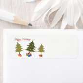 De Cadeau Prettige feestdagen van Kerst -! Etiket (Insitu)